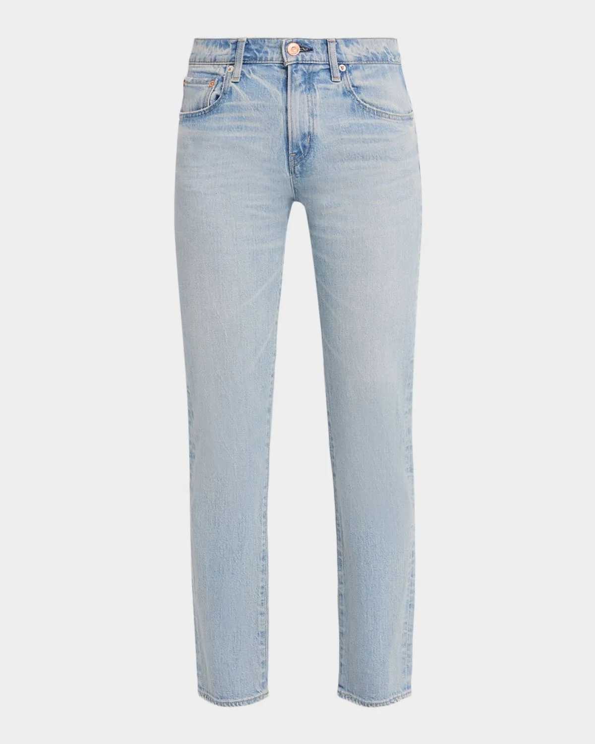 Mid-Rise Slim-Straight Jeans - 1