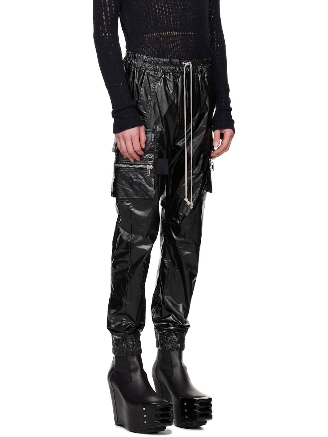 Black Hollywood Mastodon Cargo Pants - 2
