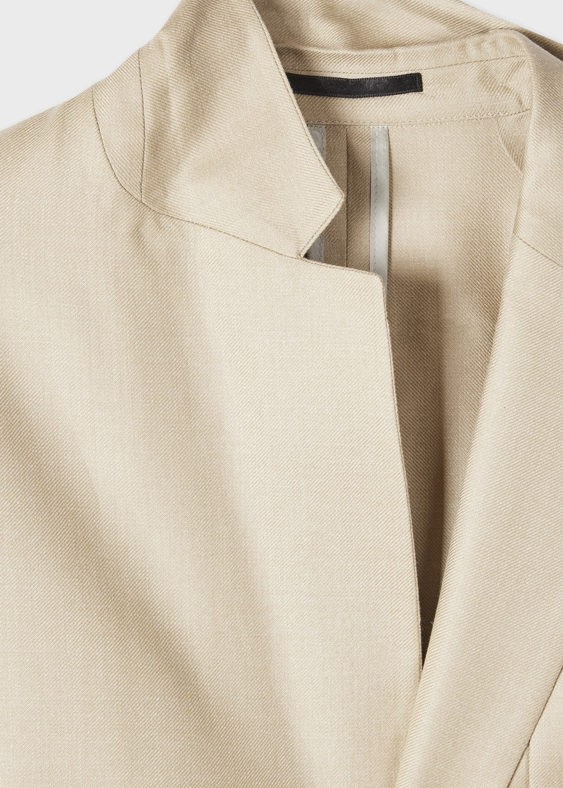 Paul Smith Light Camel Wool-Silk Unlined Suit outlook