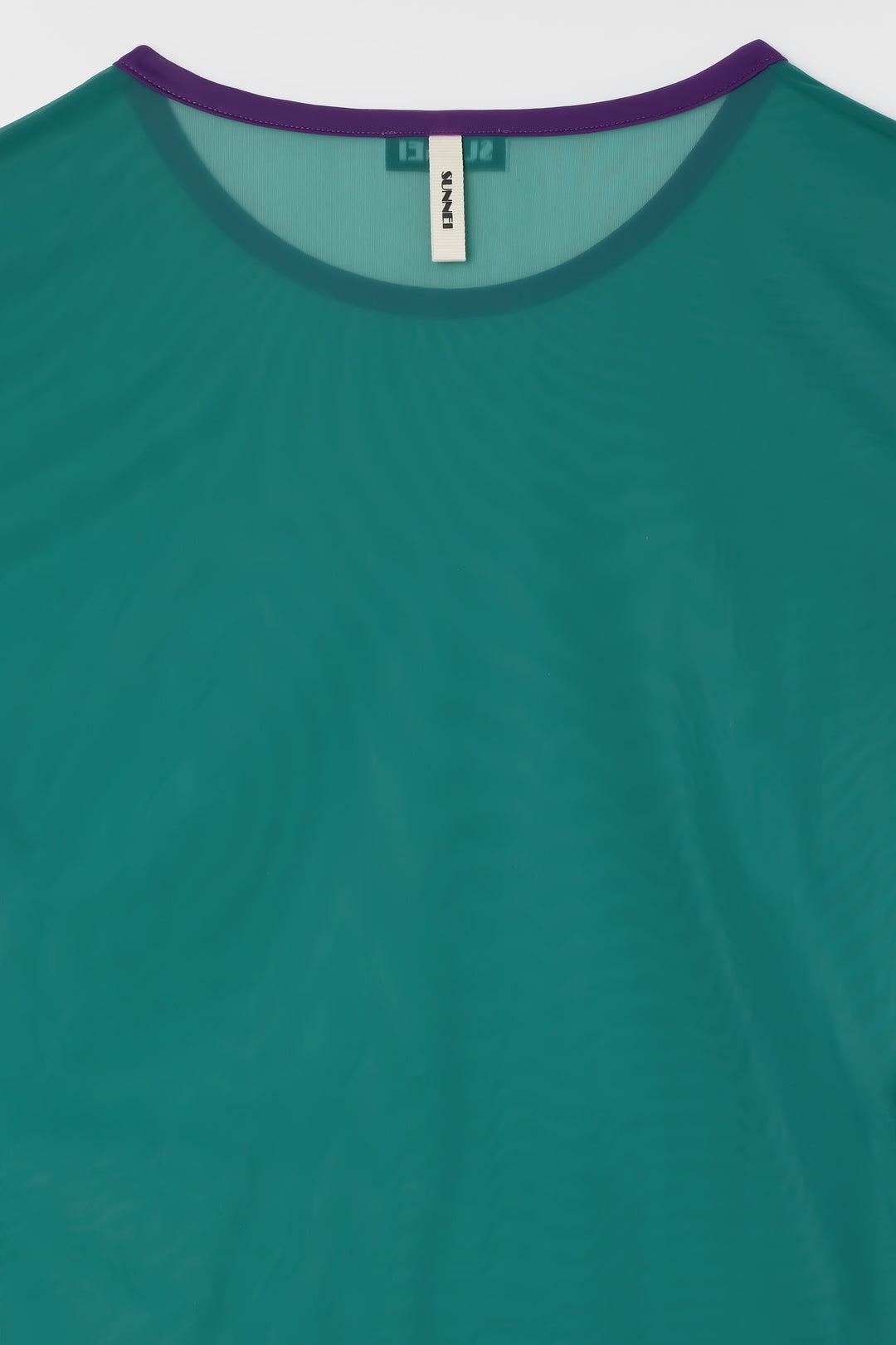 LONGSLEEVE SHEER TOP / emerald green - 5