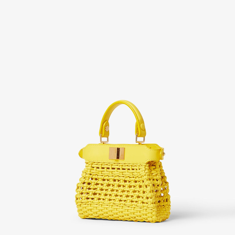 Nano Peekaboo Broom yellow leather miniature 4