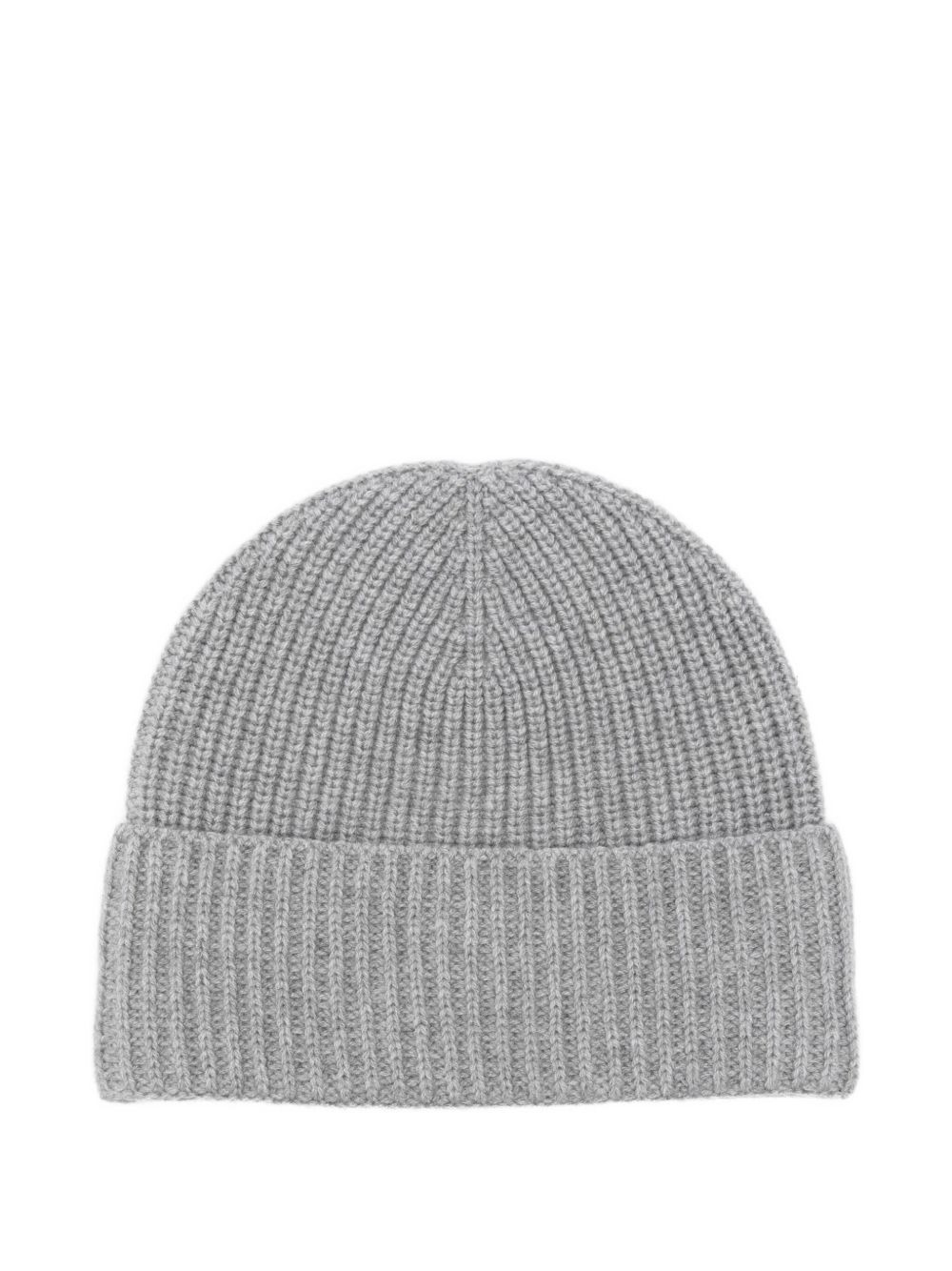cashmere logo-patch beanie - 2
