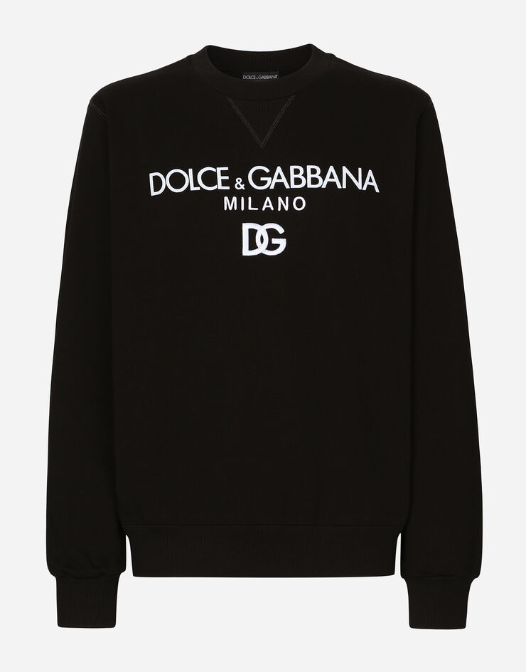 Jersey sweatshirt with DG embroidery - 1