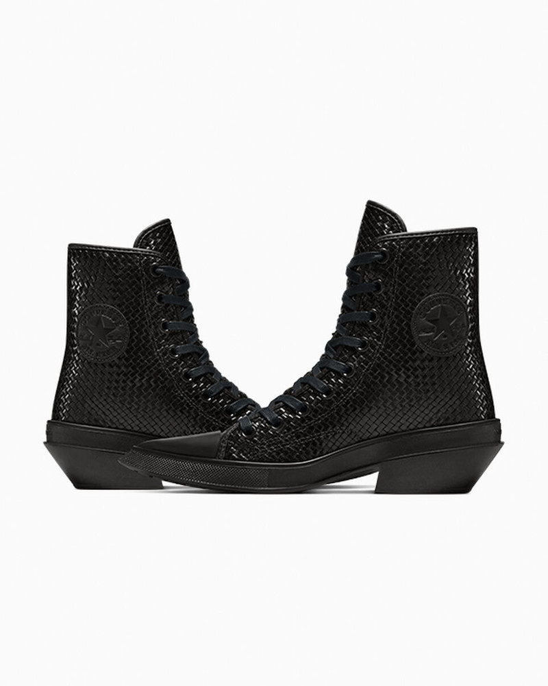Chuck 70 De Luxe Pointed Platform Woven Leather 7