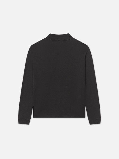 FRAME Duo Fold Mock Neck in Black outlook