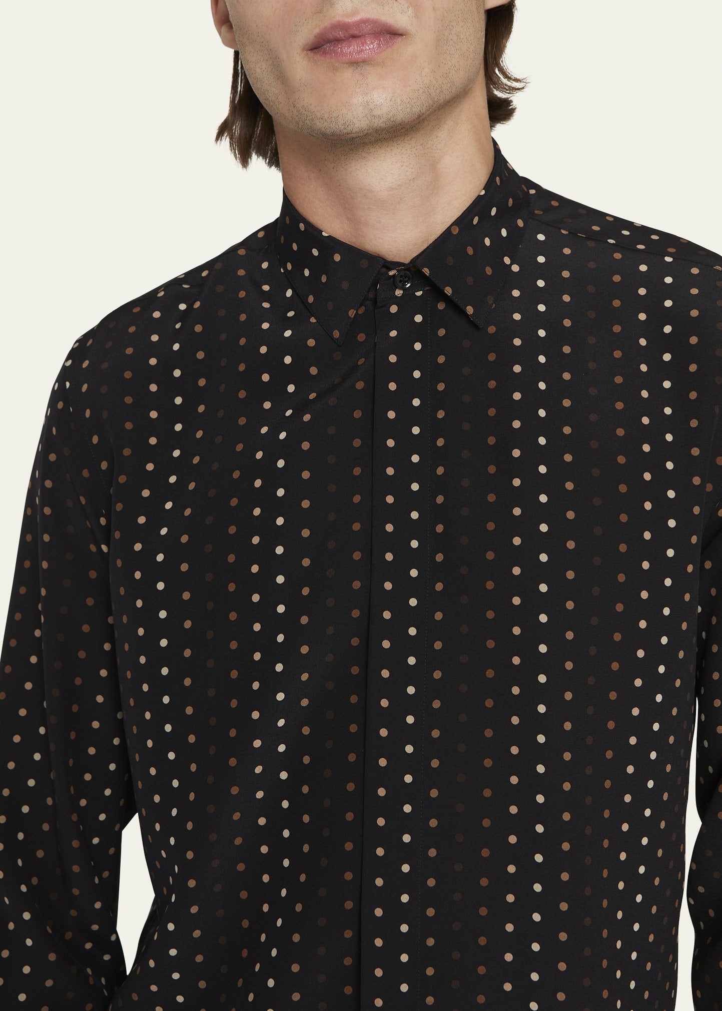 Men's Yves Gradient Dots Dress Shirt - 5