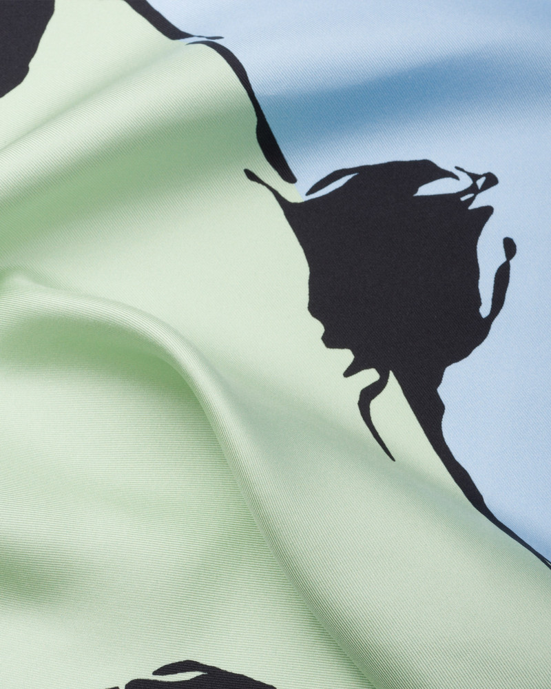 Prada Printed twill scarf outlook