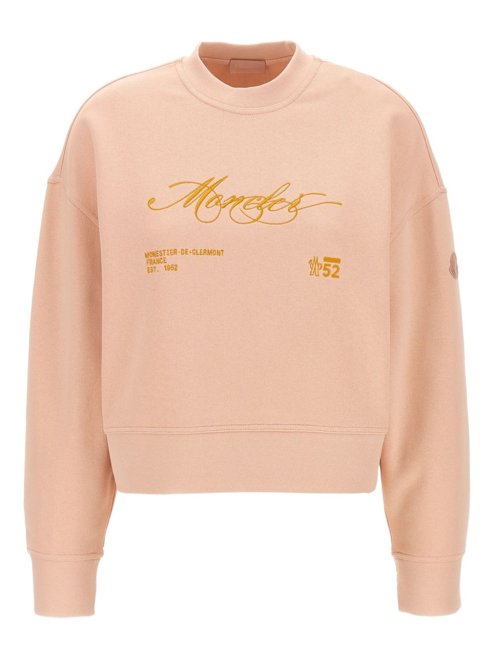 embroidered crew-neck sweatshirt - 1