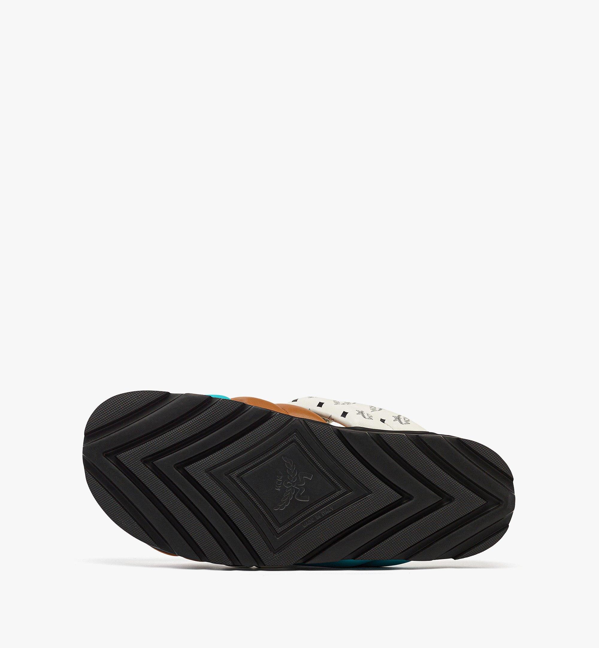 Monogram Cross Sandals in Lamb Leather - 4