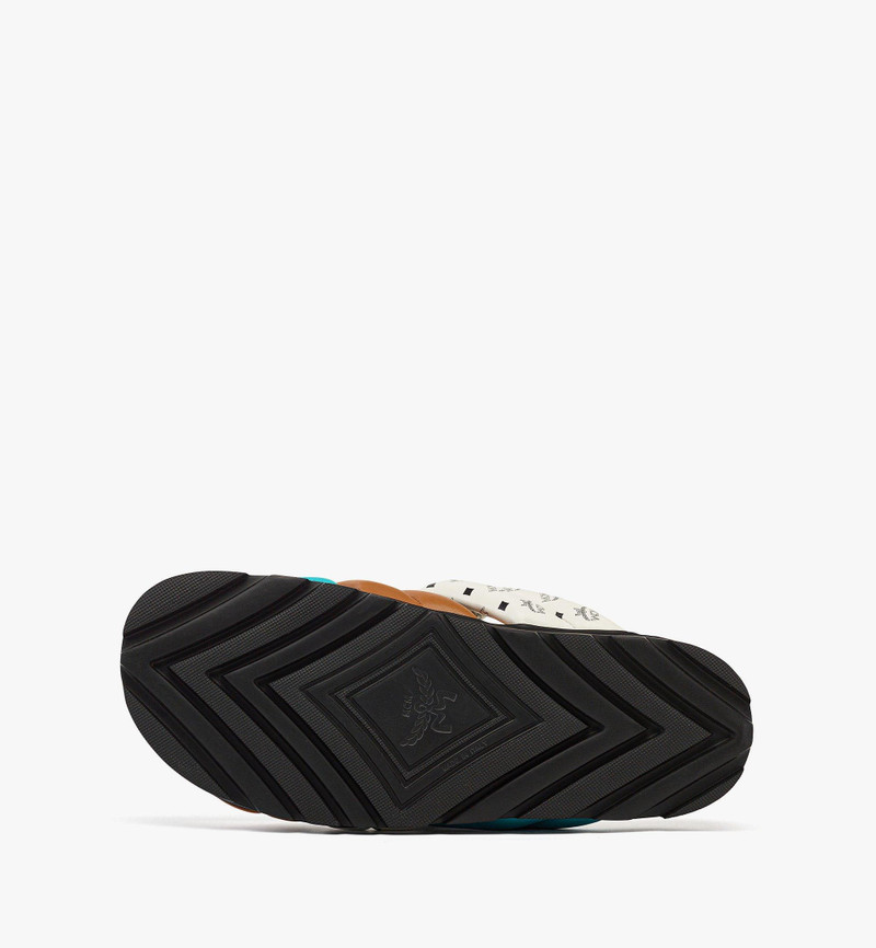 Monogram Cross Sandals in Lamb Leather 4