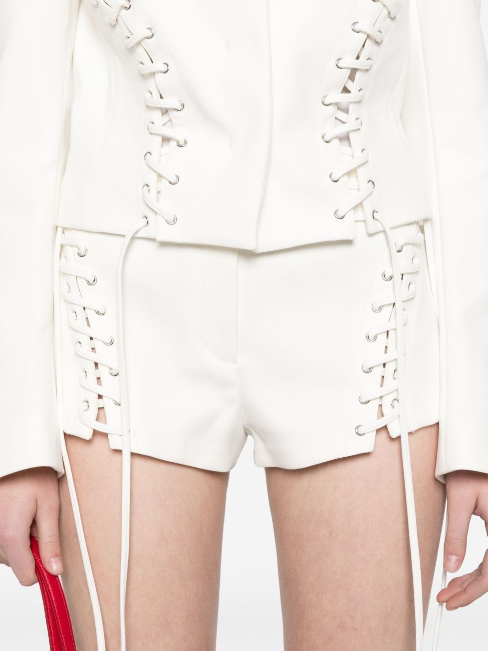 eyelet-detail shorts - 5