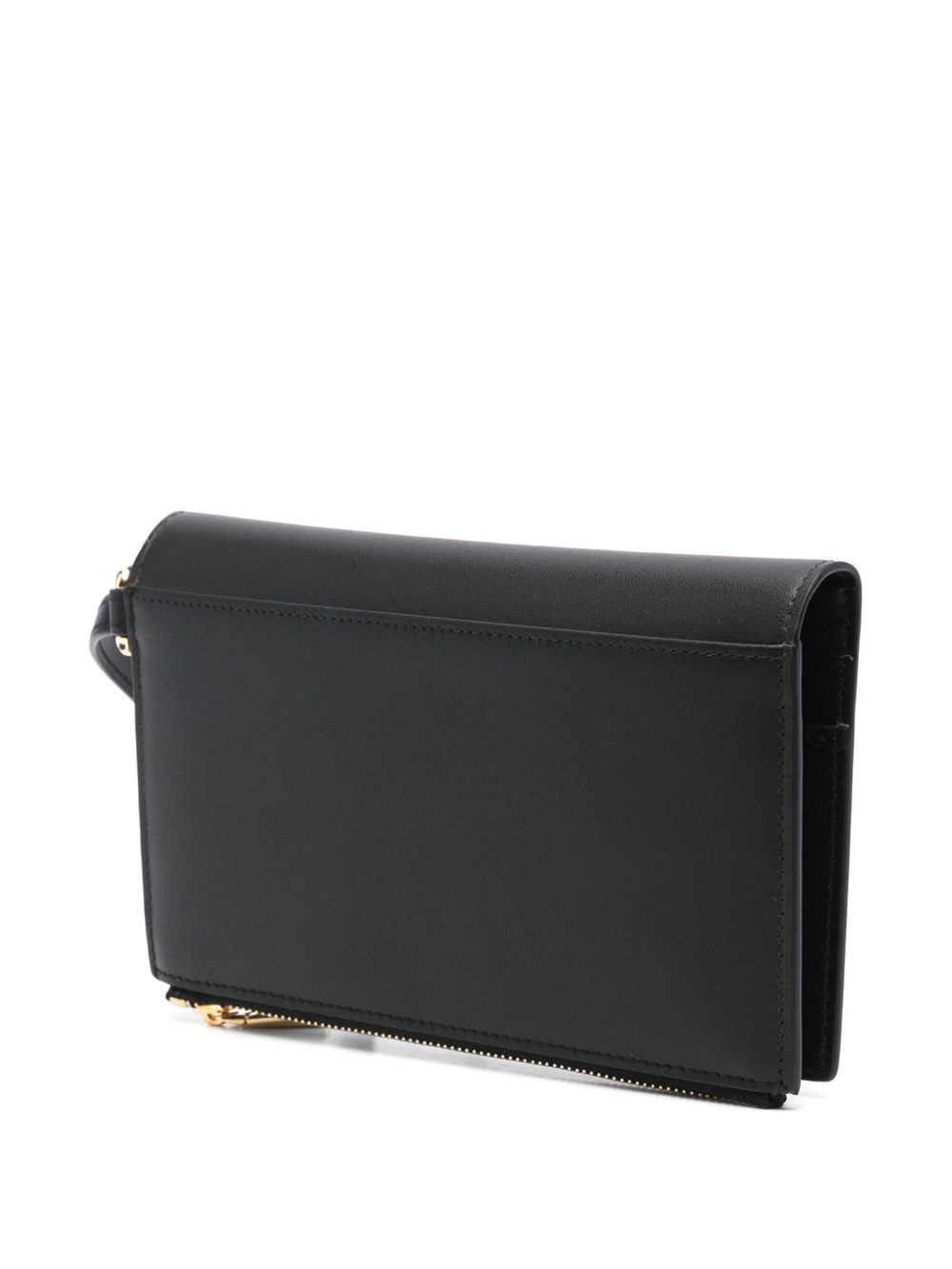 logo-lettering clutch bag - 3
