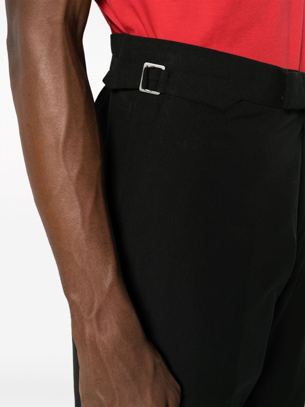 Sang straight-leg cotton trousers - 5