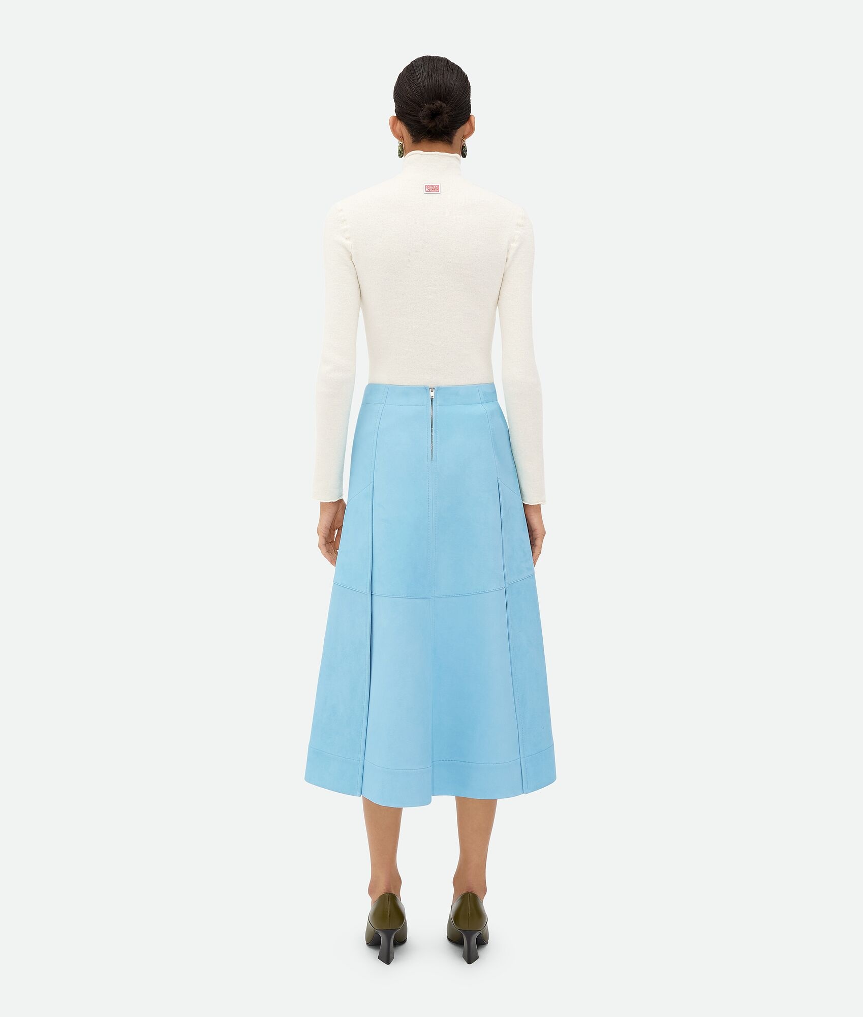 Suede Leather Skirt - 3