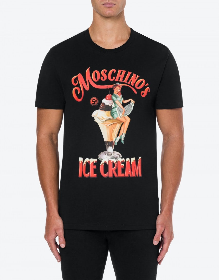 MOSCHINO'S ICE CREAM ORGANIC JERSEY T-SHIRT - 2