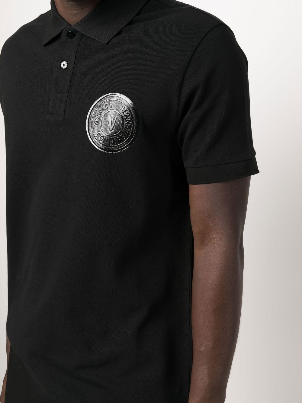 chest logo-print polo shirt - 5