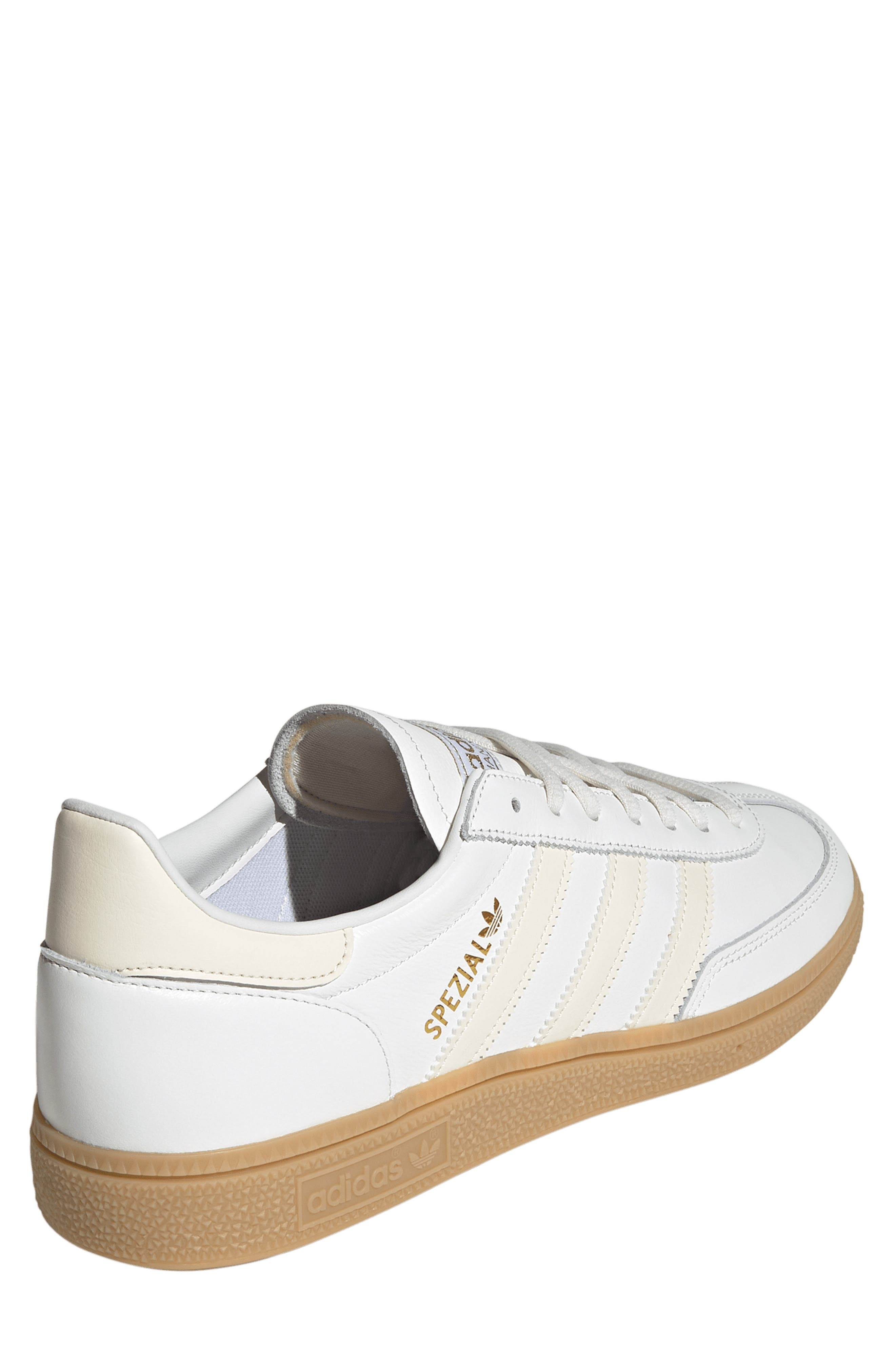 adidas Gender Inclusive Handball Spezial Sneaker in White/Wonder White/Gum at Nordstrom - 2