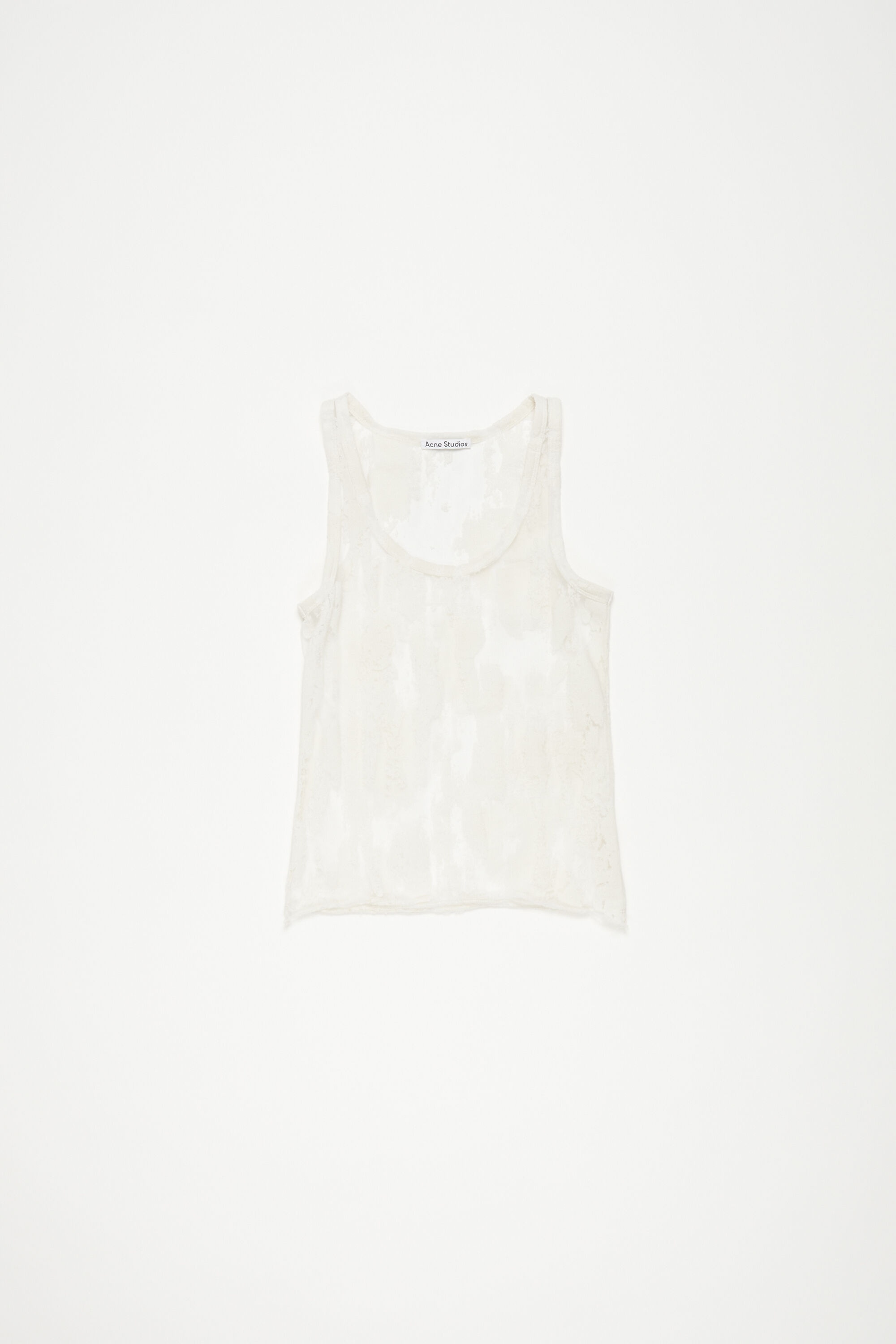 Jacquard tank top - Off white - 6