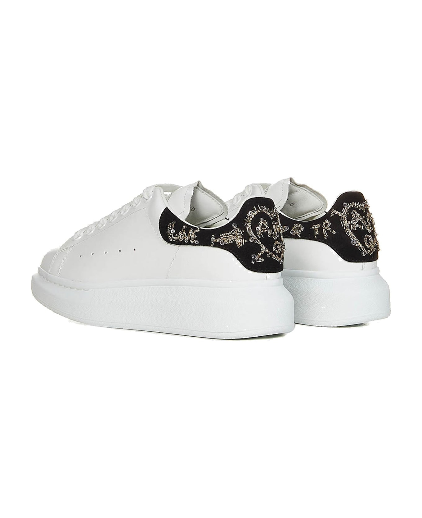 Oversized Leather Sneakers - 3