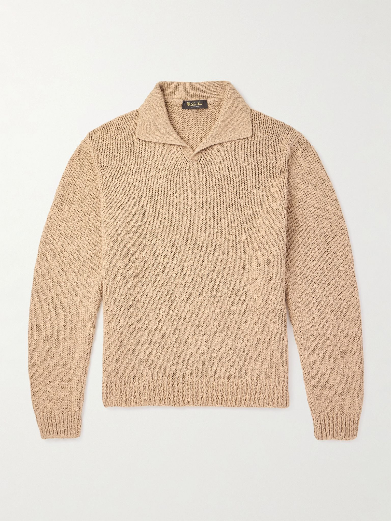 Isola Bella Cotton Polo Shirt Beige - 1