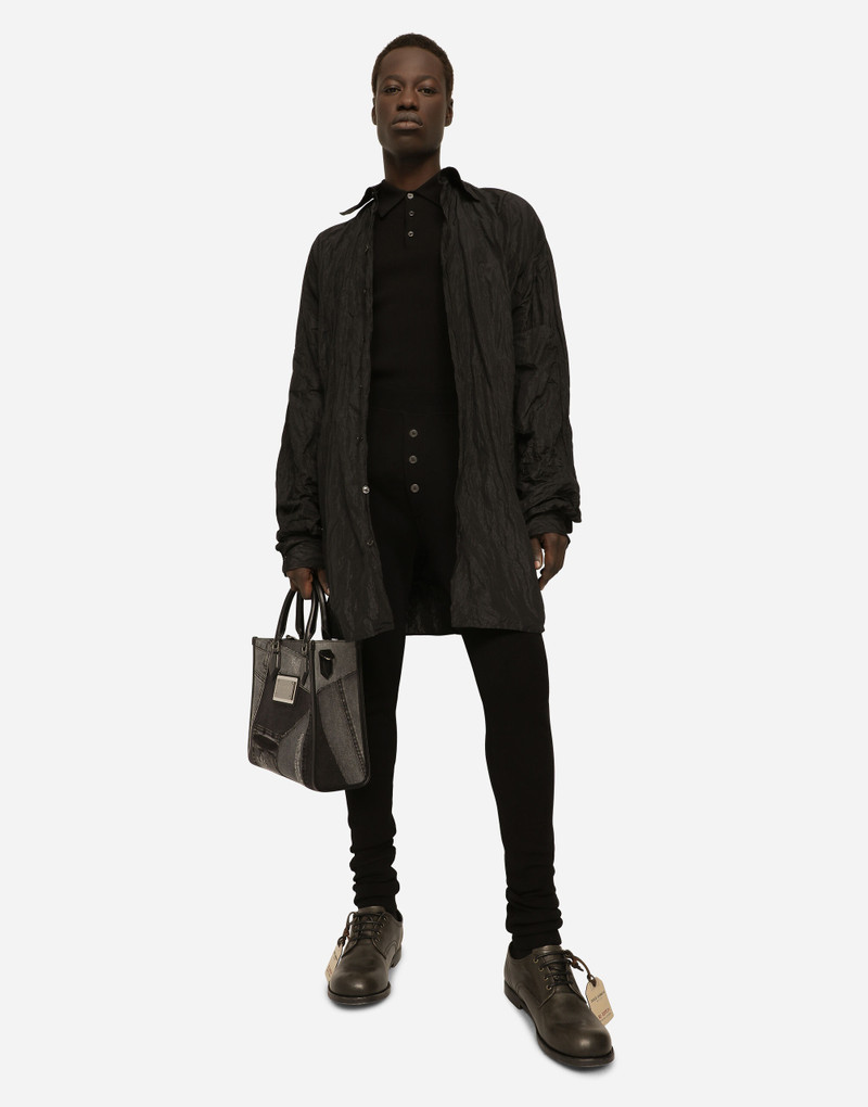 Dolce & Gabbana Small patchwork denim shopper outlook