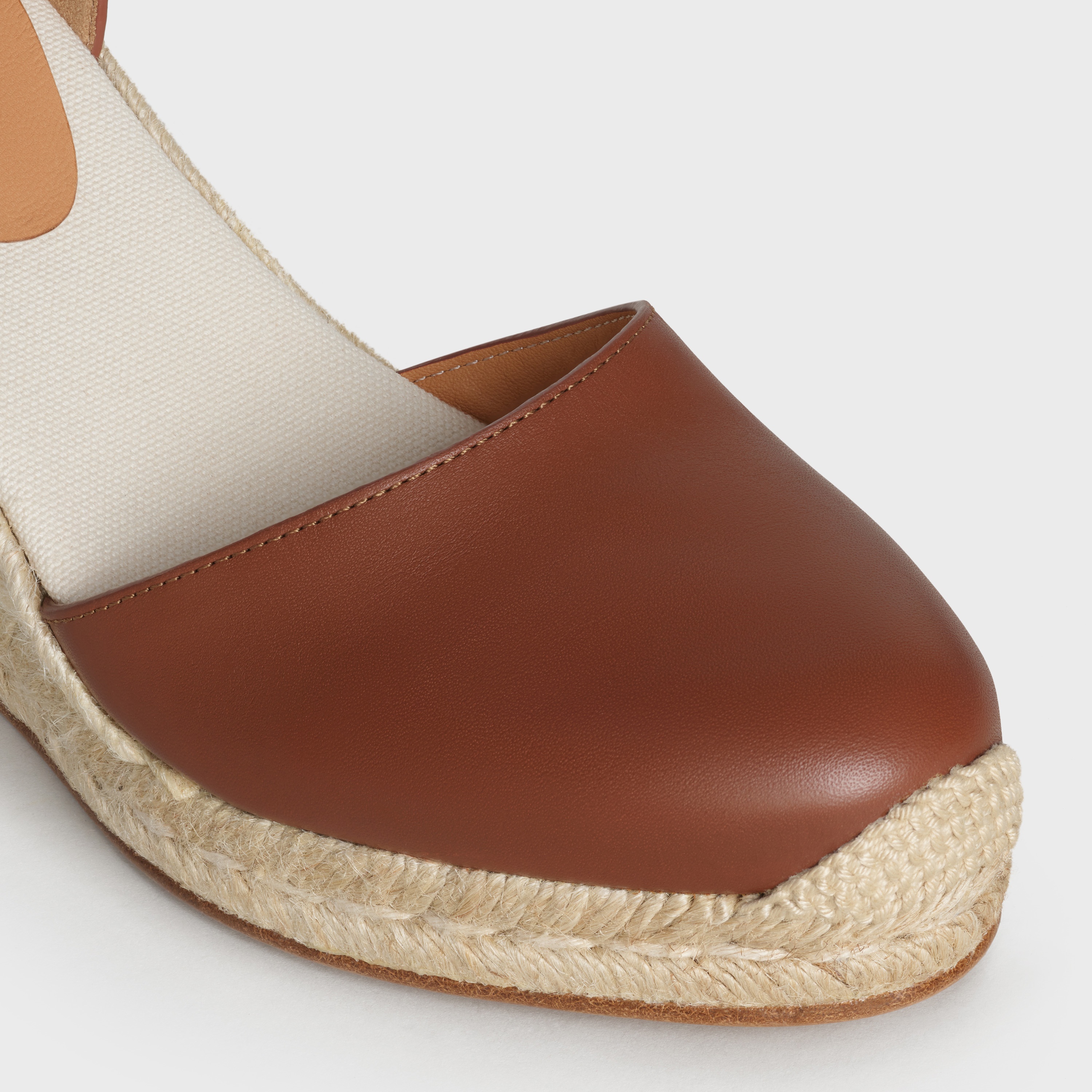 TAILLAT WEDGE ESPADRILLE  IN  CALFSKIN - 4