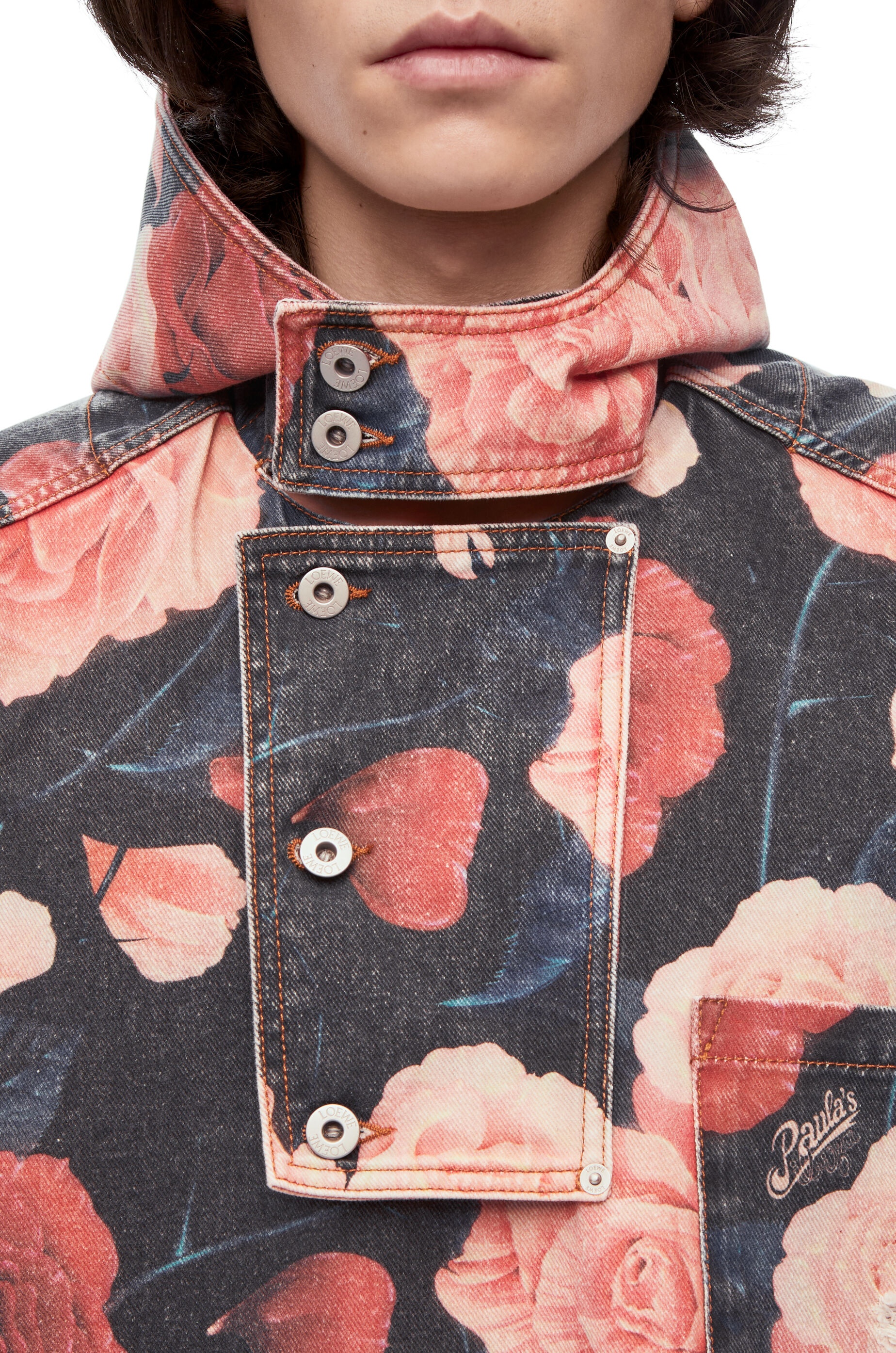 Roses cape in denim - 4