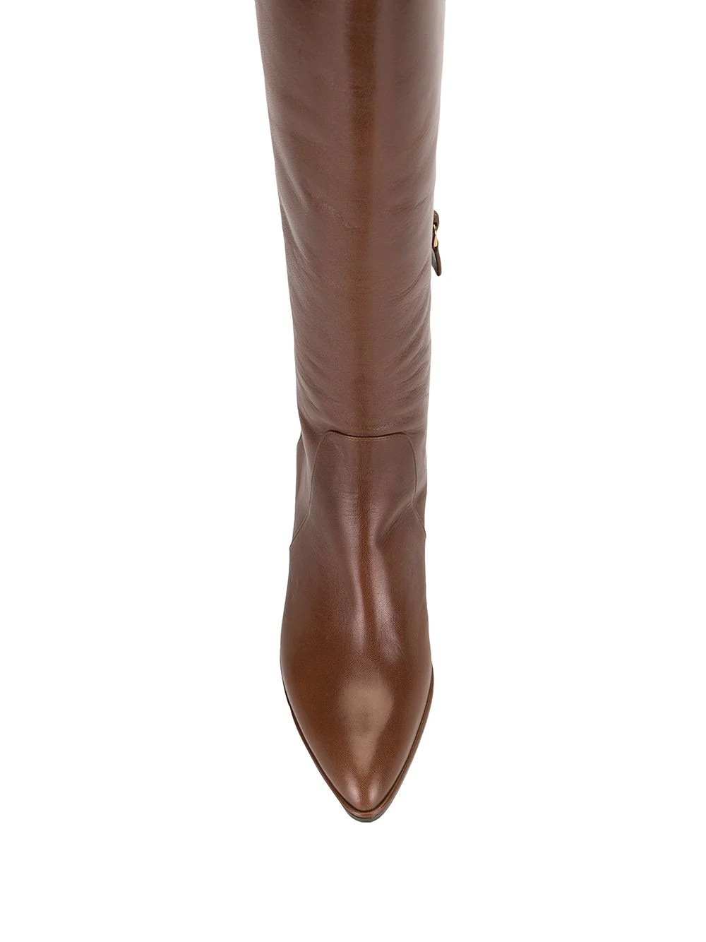 contrast-heel knee boots - 4