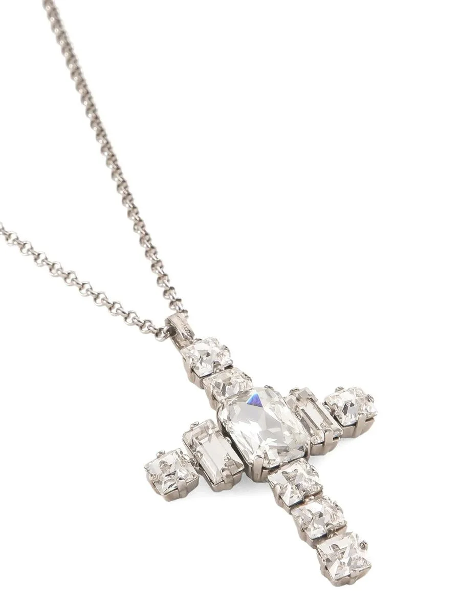 Dolce & Gabbana Rhinestone Cross Necklace - 1