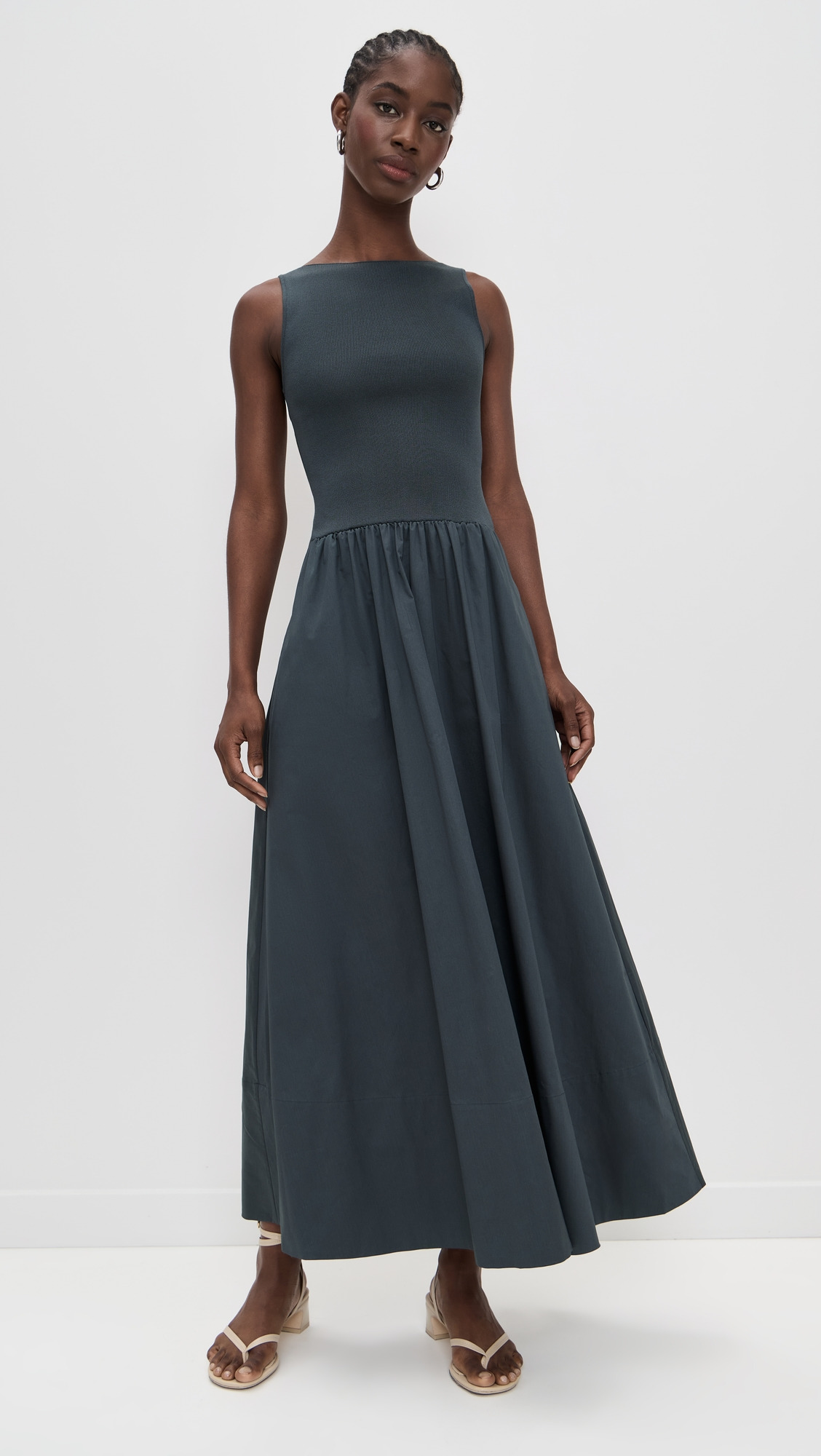 Bateau Cut Out Dress - 6