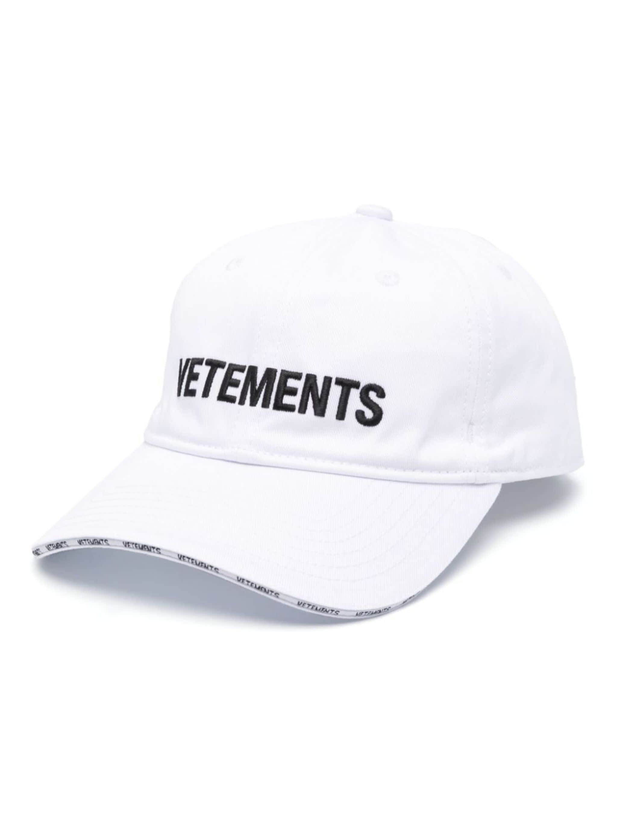 logo-embroidered cotton cap - 1