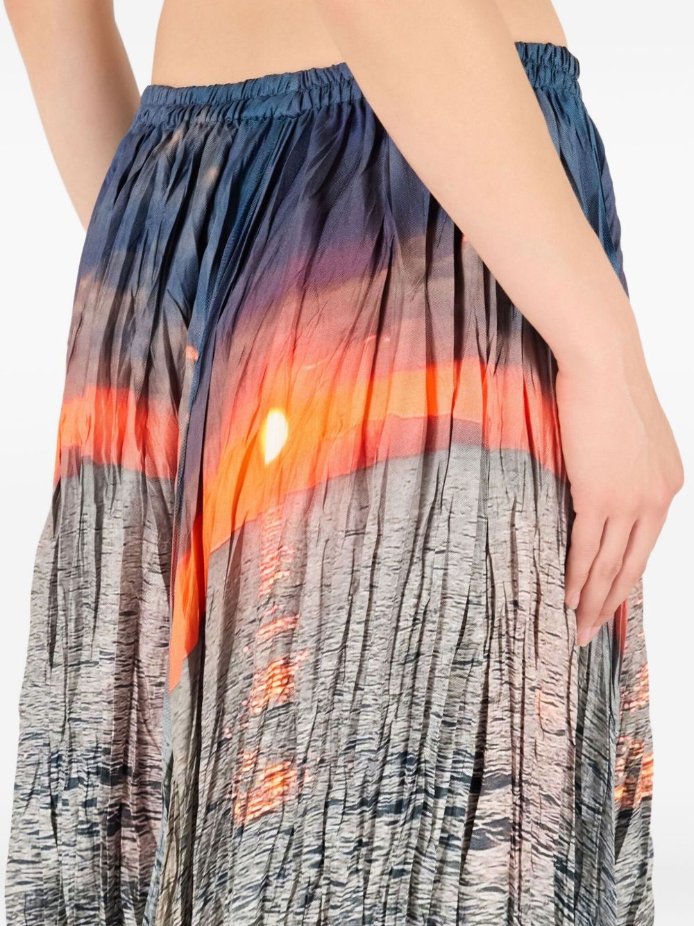 silk midi skirt - 6