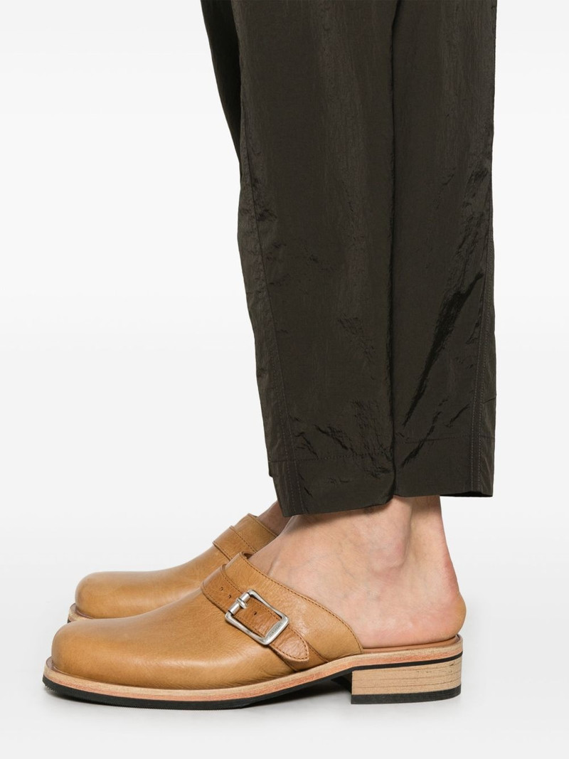 elasticated-waistband tapered trousers 5