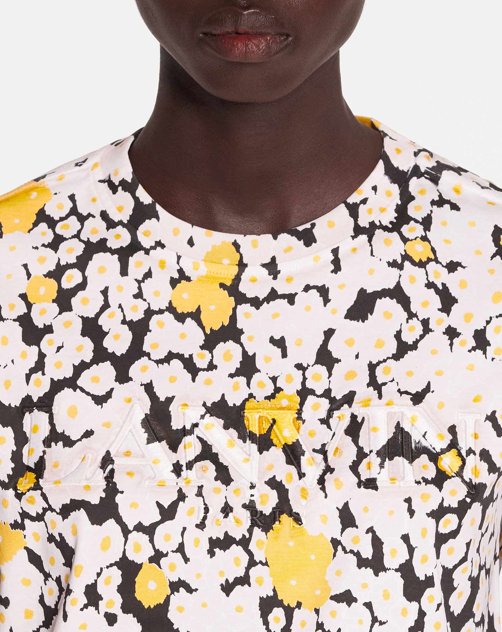 OVERPRINTED CLASSIC T-SHIRT WITH LANVIN PARIS EMBROIDERY - 5
