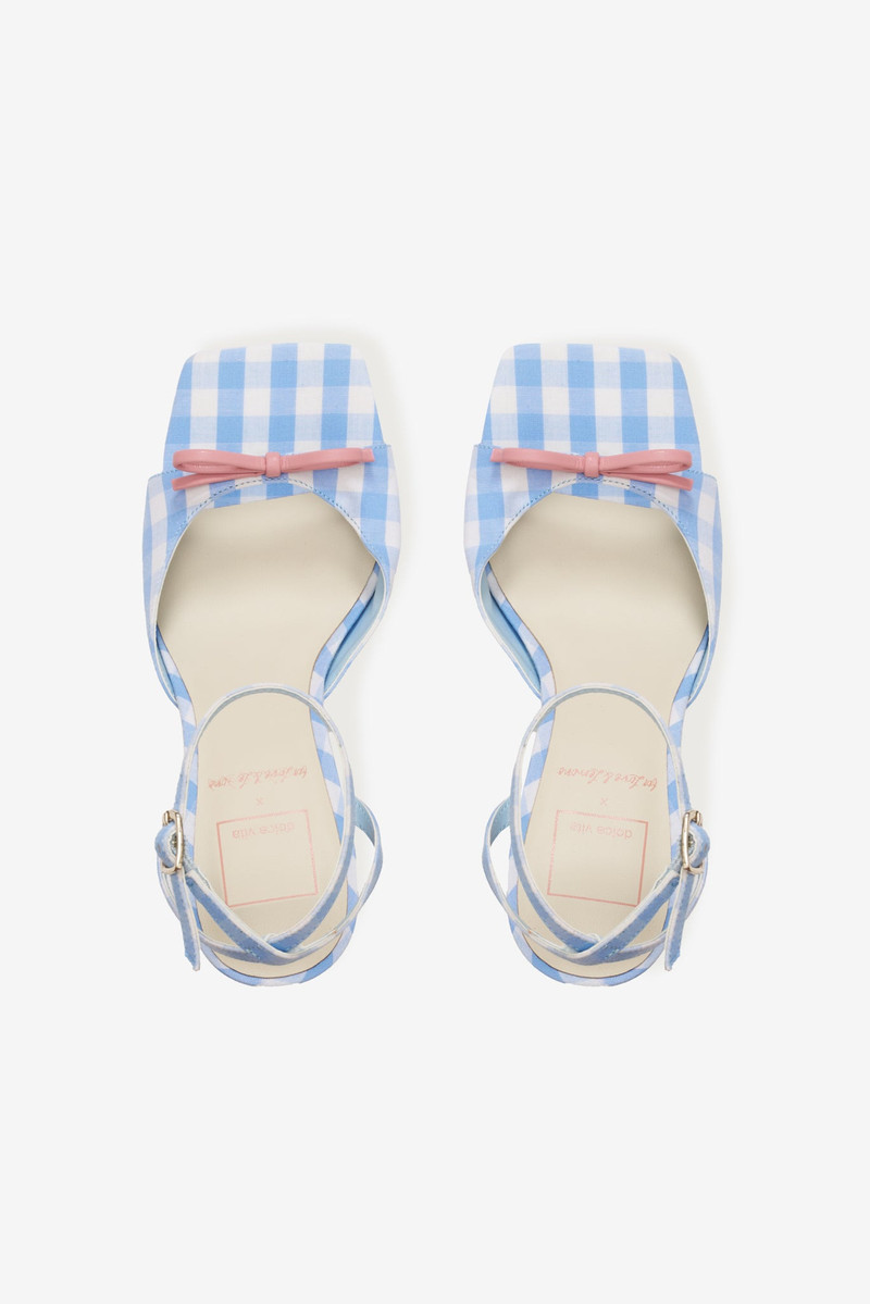 Louise Gingham Heels 3