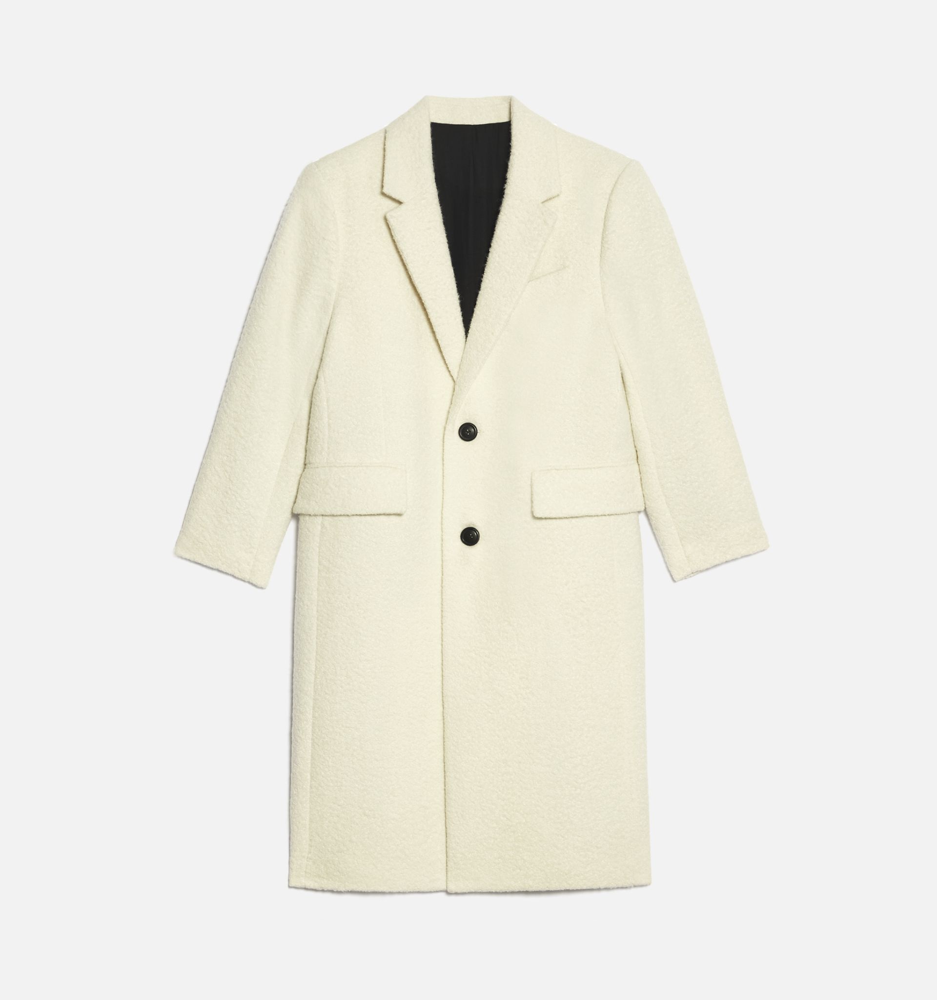Two Buttons Structured Coat - 3