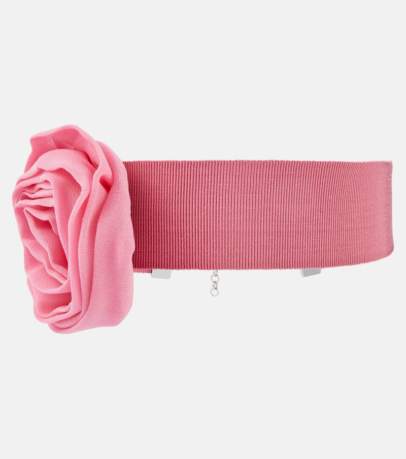 Rose canvas choker 1