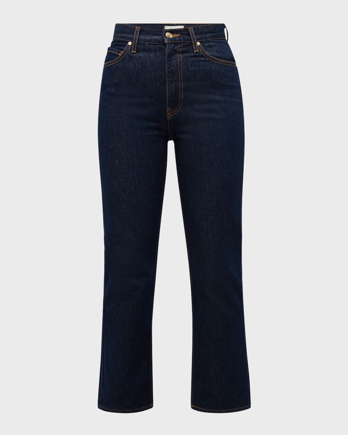 The Agnes Cropped Straight-Leg Denim Jeans - 1