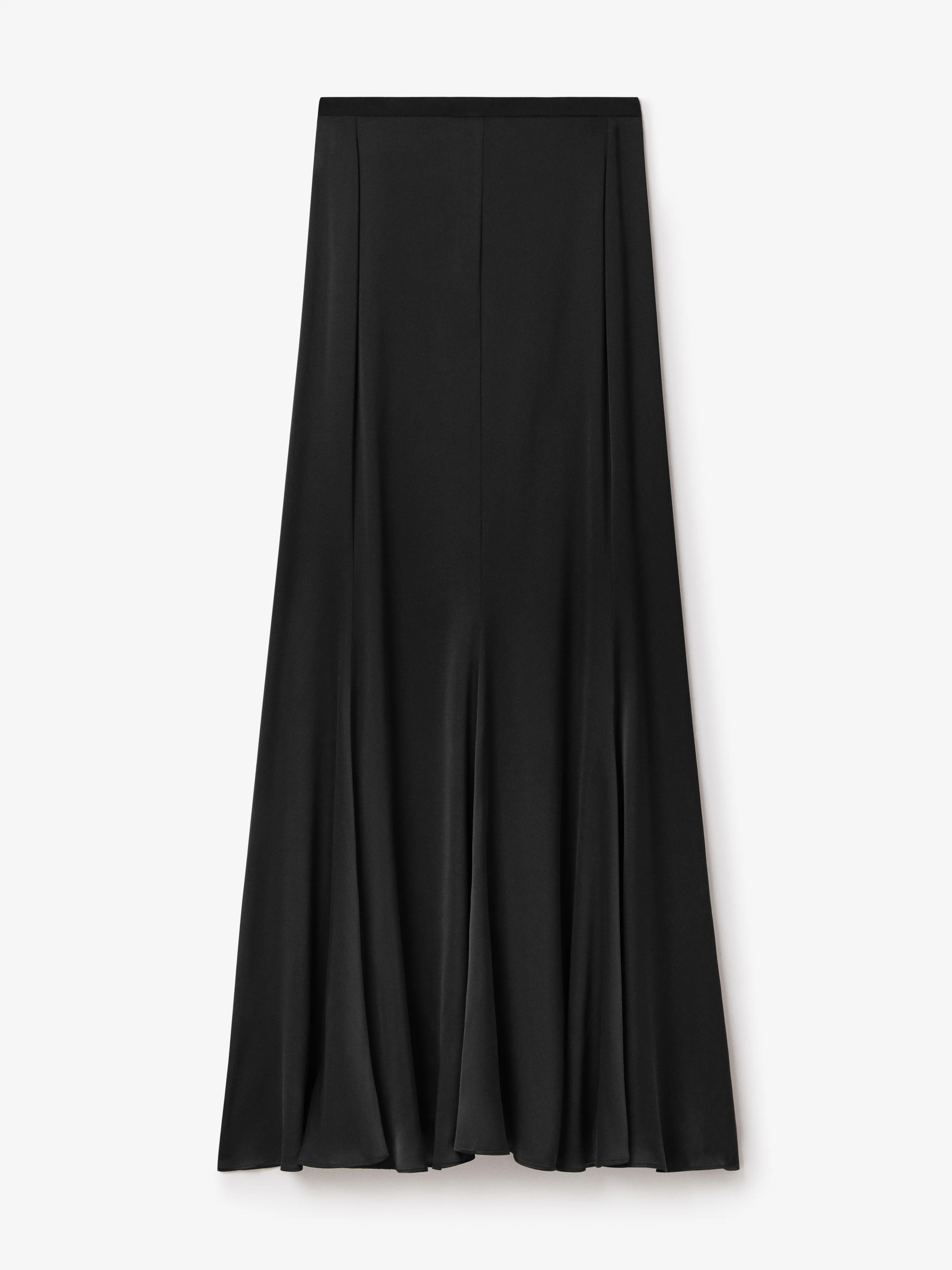 Satin Maxi Skirt - 1