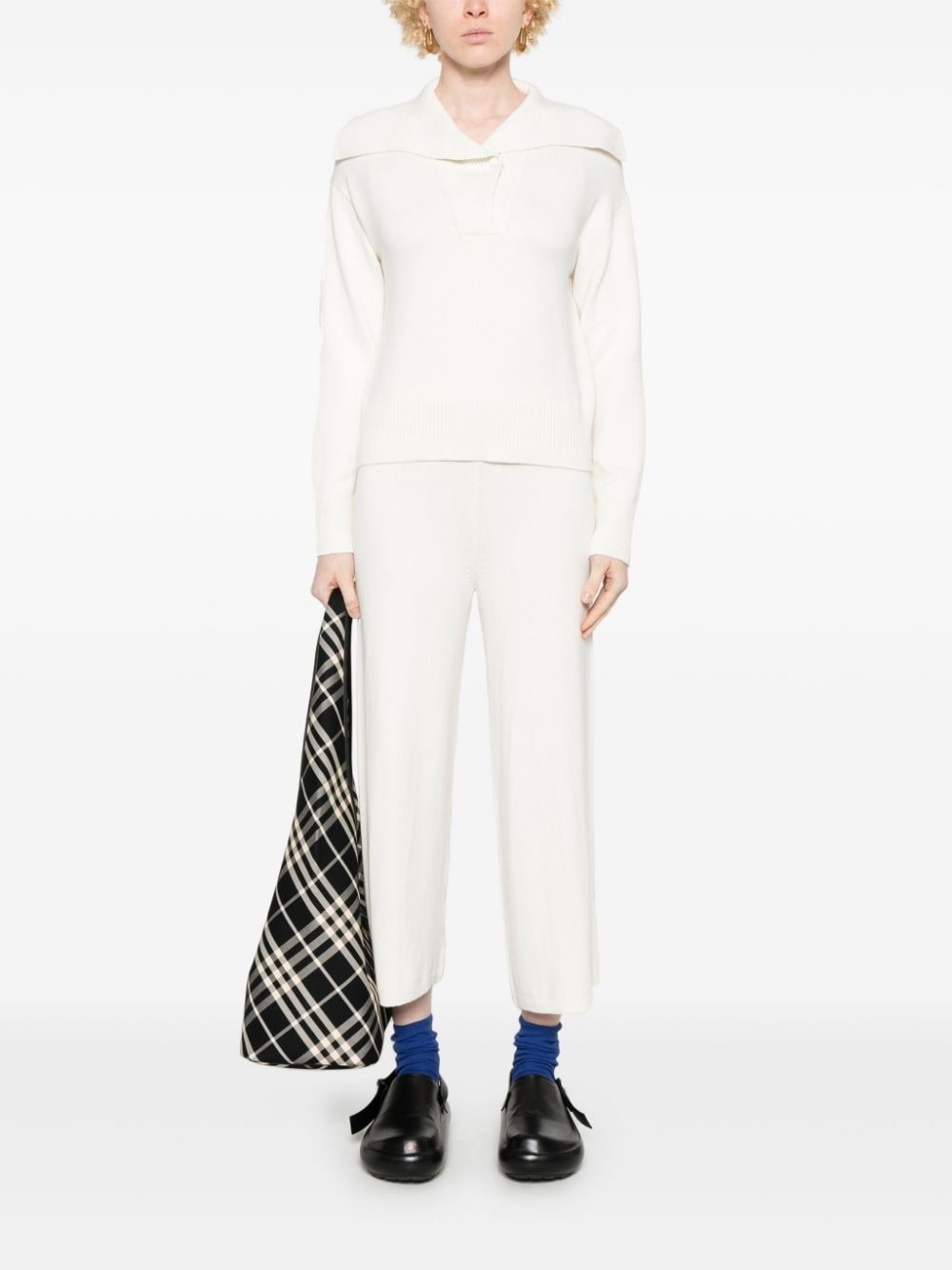 knitted polo sweater - 2