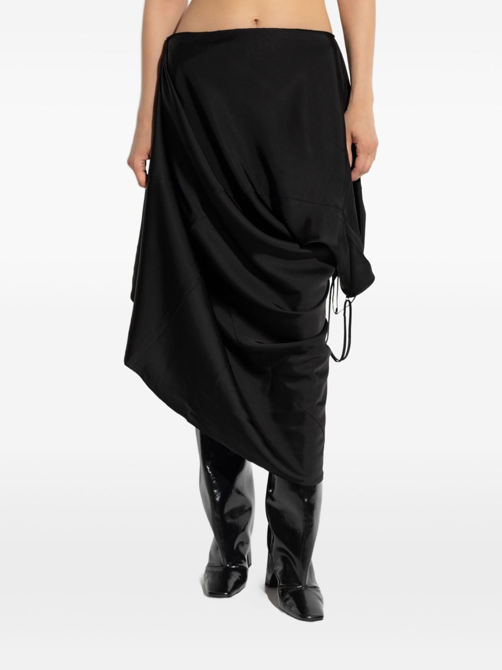 draped asymmetrical dress - 4