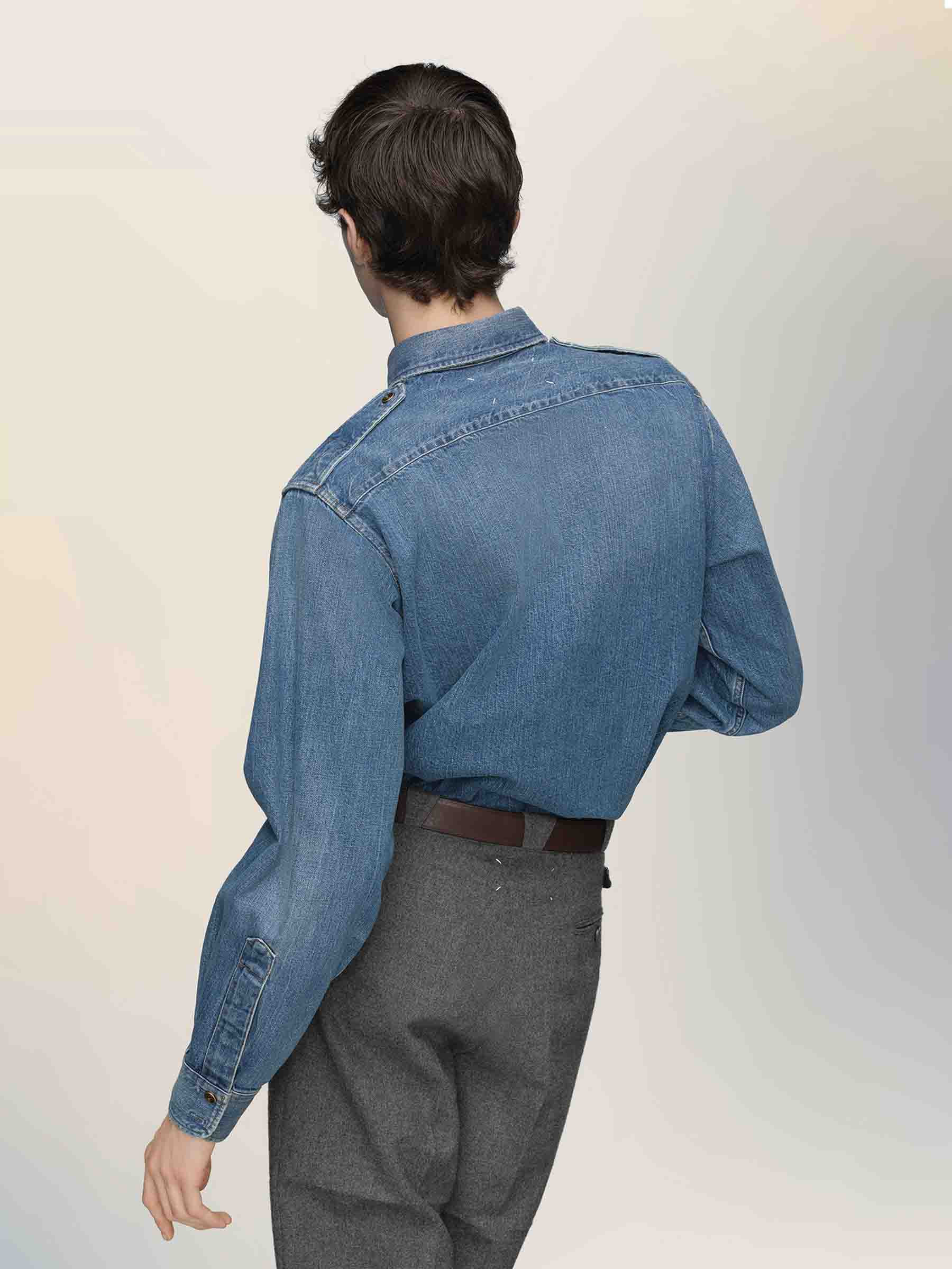 VINTAGE DENIM SHIRT - 3