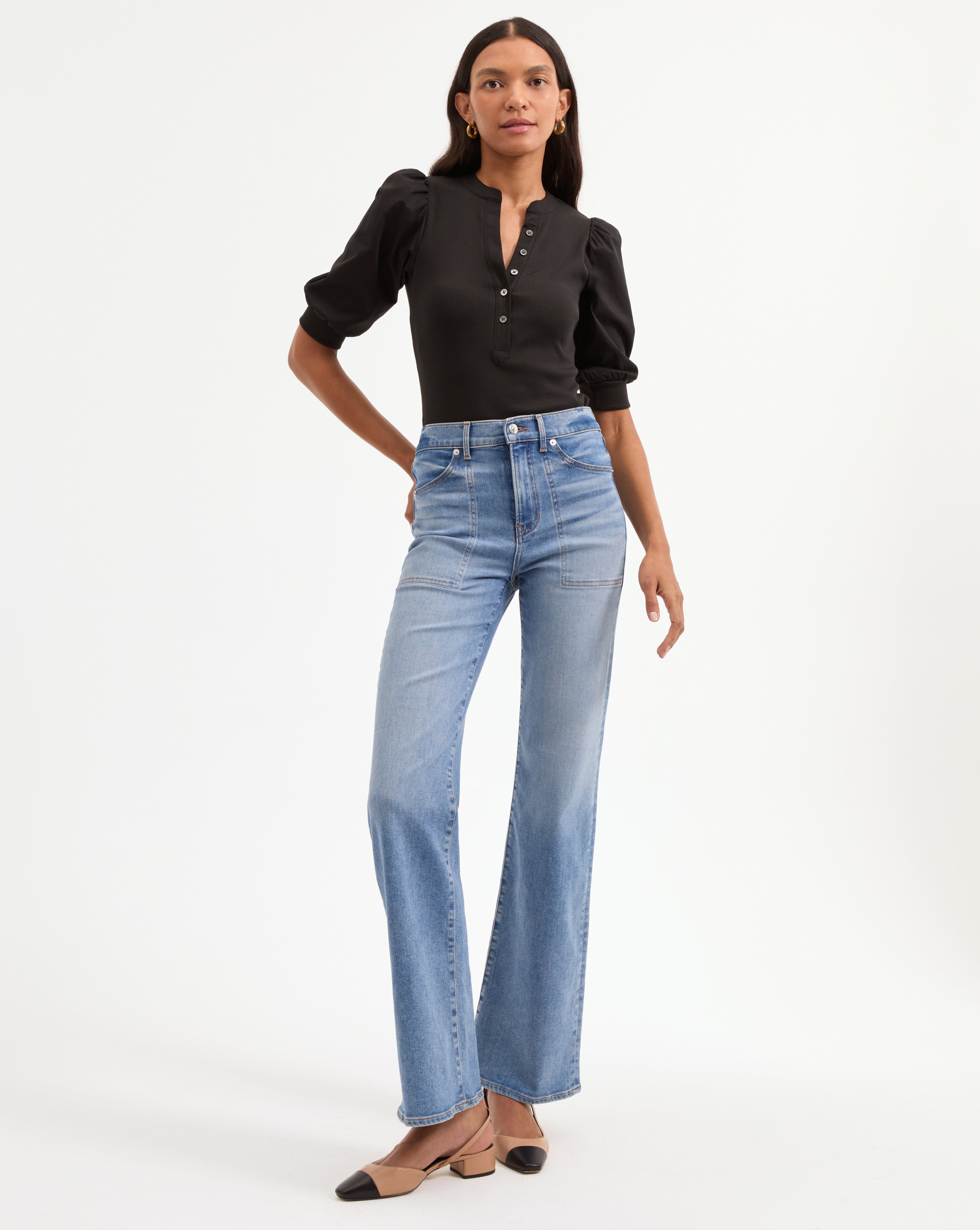CORALEE PUFF-SLEEVE TEE - 3