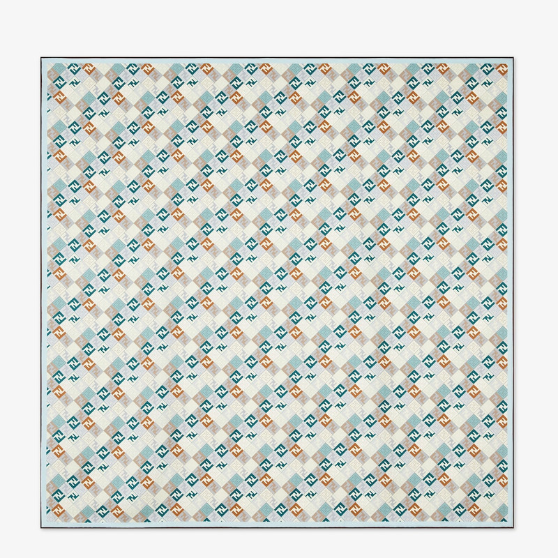 Fendi Foulard Blue silk foulard 1
