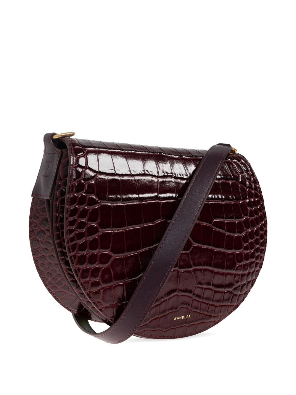 Kate crocodile-embossed shoulder bag - 3