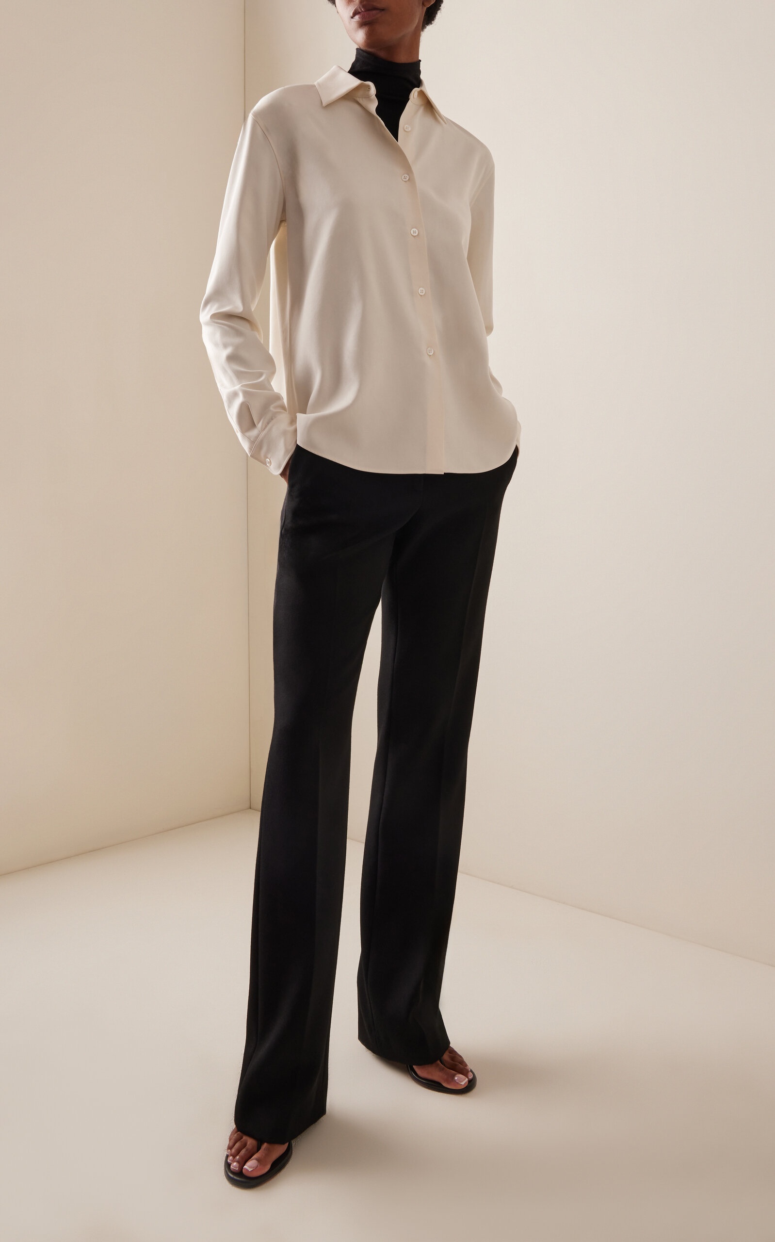 Maigrette Silk Shirt ivory - 2