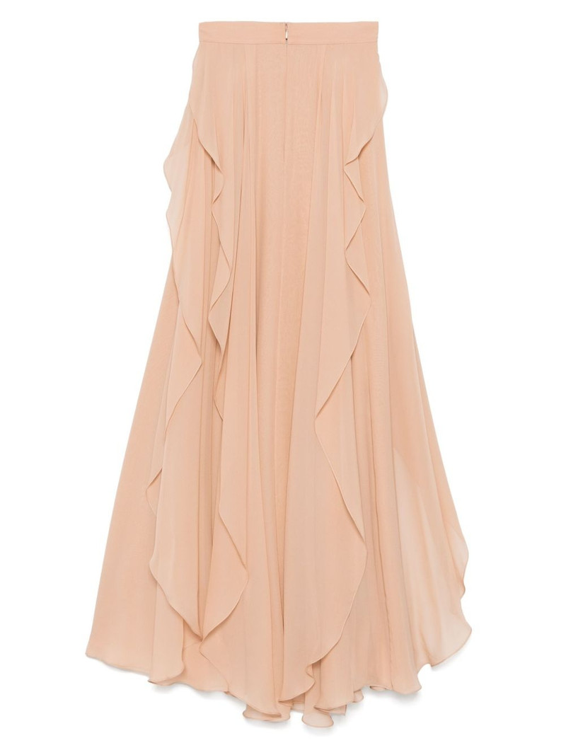 ELIE SAAB silk midi skirt outlook