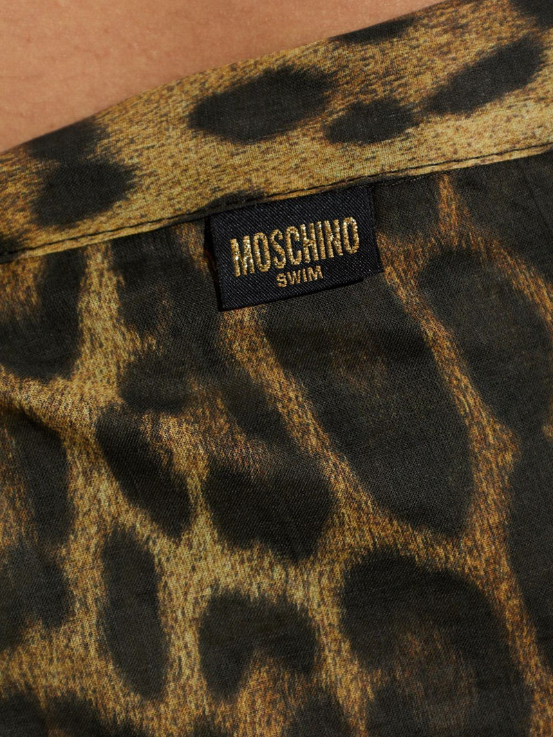 leopard-print wrap short pareo 5