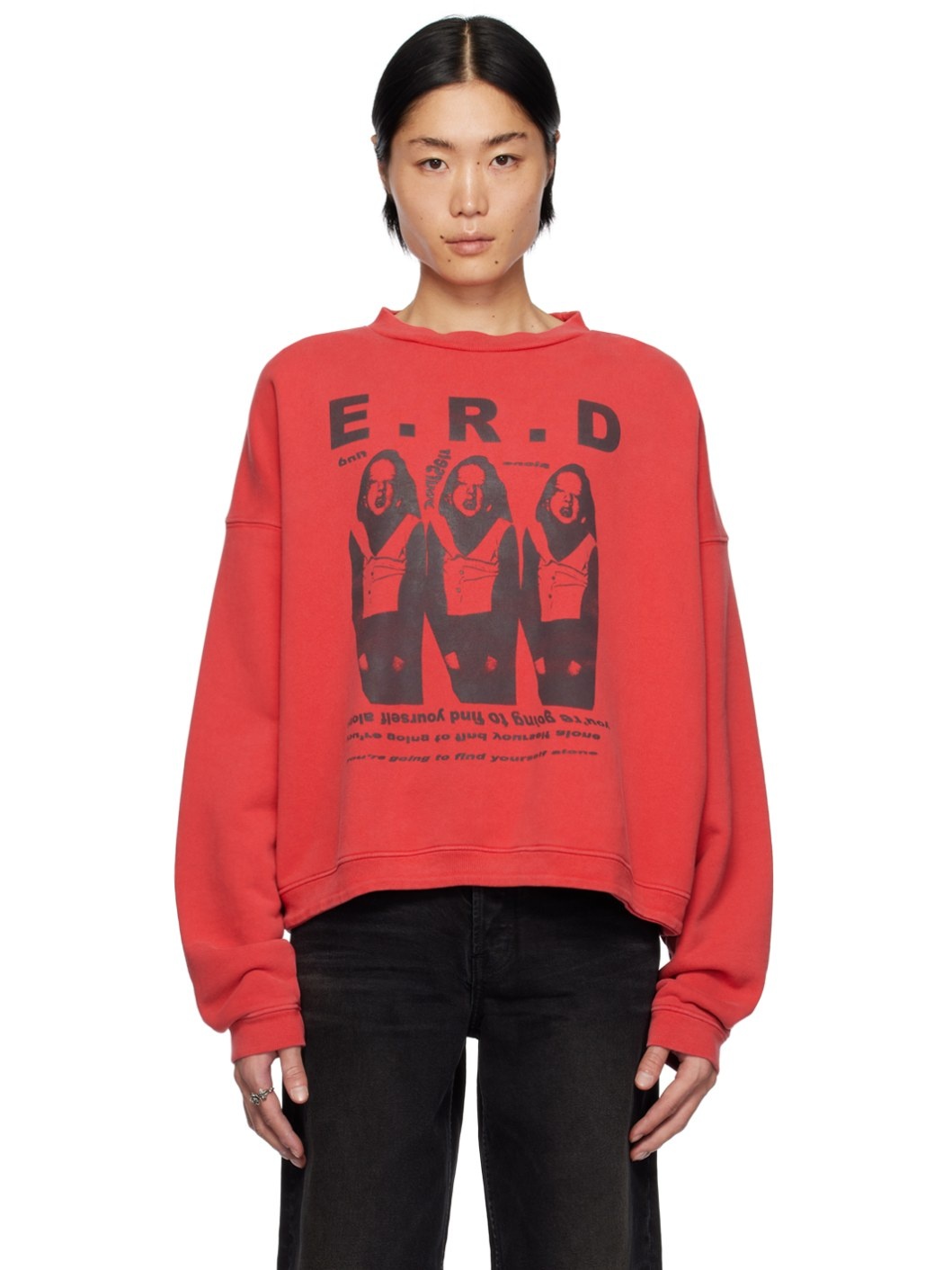 Red Graphic Sweatshirt - 1