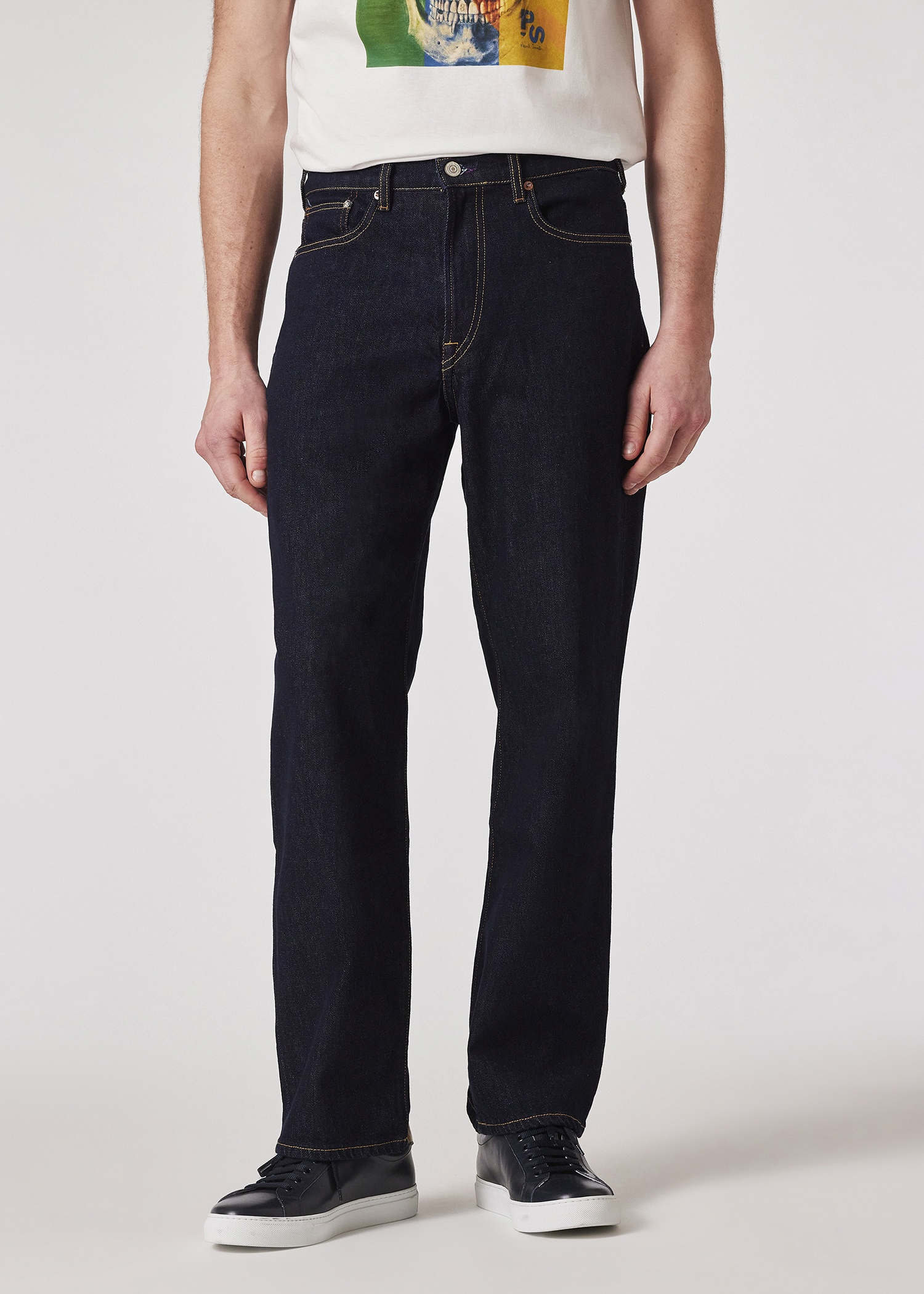 Relaxed-Fit Indigo Rinse 'Organic Vintage Stretch' Jeans - 3